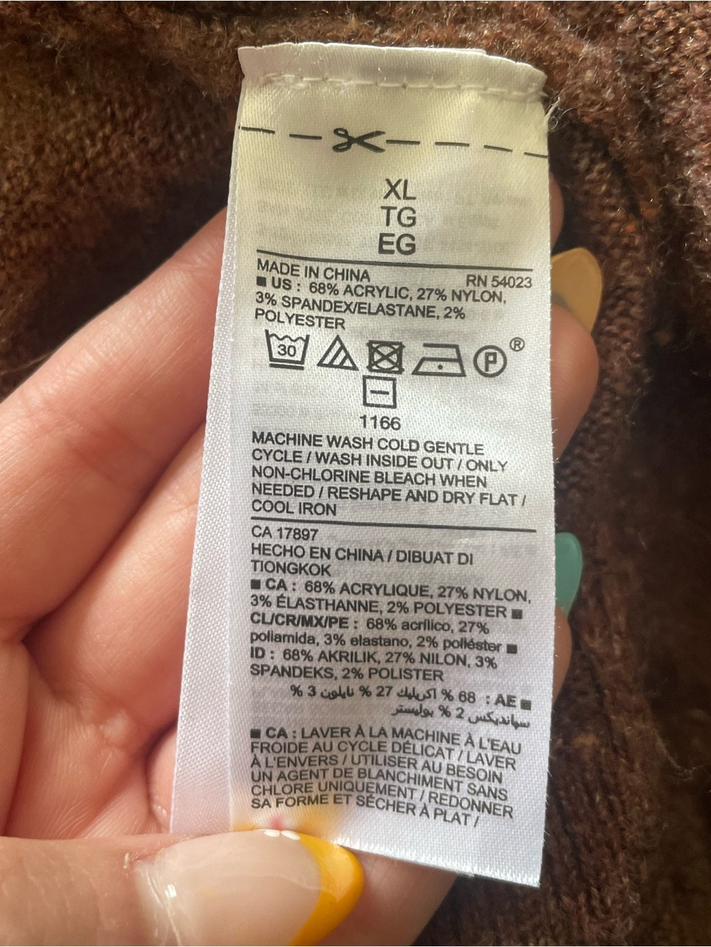 Old Navy Chestnut Open-Front Pocket Cardigan - Picture 4 of 5